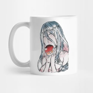 So I'm a Spider, So What? anime characters Kumoko in her human form Shiraori in a Watercolor art Mug